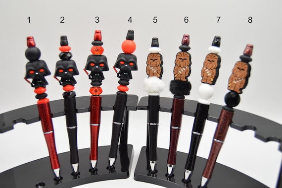 Sith vs Wookie Pen: Sci-Fi Wars Theme - Faux Fur Silicone Bead