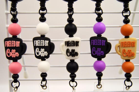 Fueled By Coffee Badge Holder