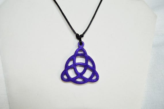 Celtic Knot Necklace, Color Choice, Custom, Handmade, Unique, Adjustable