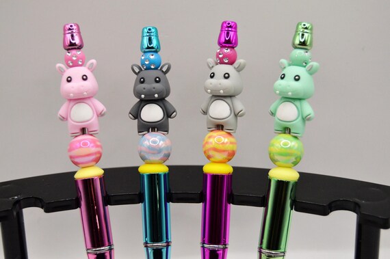 Electroplated Hippo Pens with refills