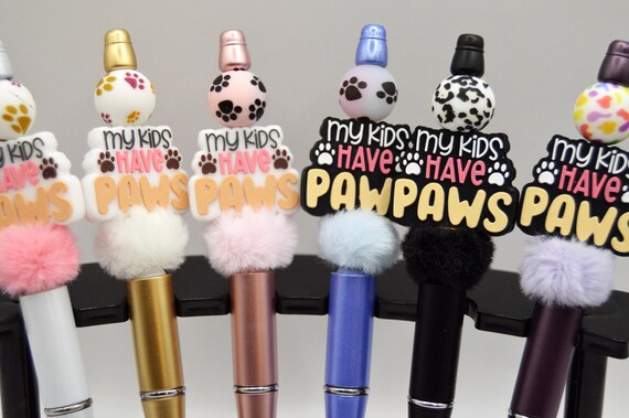 My Kids have Paws pen with faux fur
