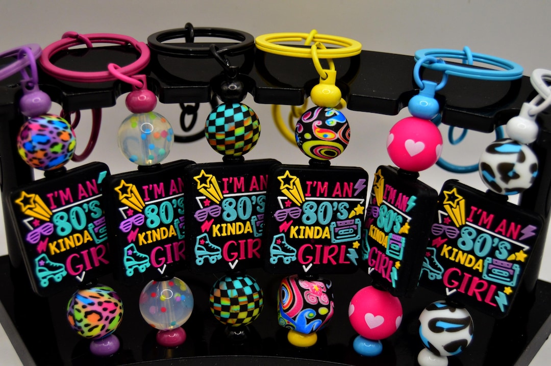 80s Kinda Girl Key Chains, Nostalgic Gift - Etsy