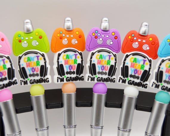 Can't hear you I'm Gaming, glow in the dark pen.