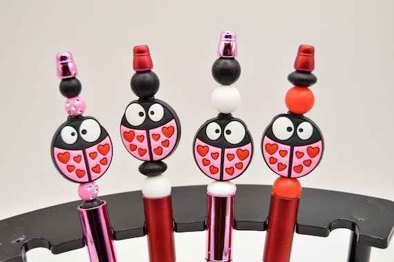 Lady Bug Pen, Spring, Summer, Love bug, Cute, Funny, Refillable