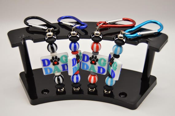 Dog Dad Key chains, A great gift for Dog Pappas anywhere! Fun, Soft, Choice of color