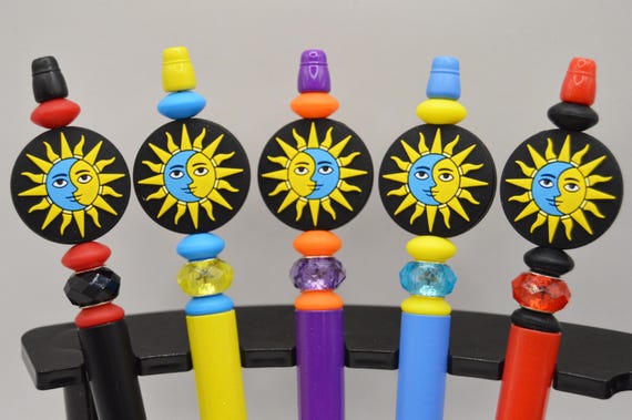 Bright and Colorful Sun and Moon Pens