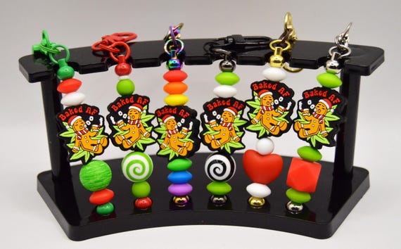 Funny Gingerbread Man Keychain: Baked AF Silicone Charm