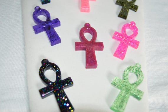 Ankh Necklace, Choice of color, Customizable, Dark, Light, Life Symbol, Goth