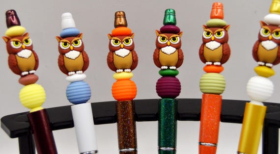 Brown Owl pens, soft silicone, Forest, Autumn colors