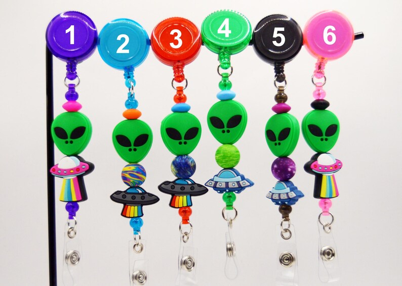 Alien UFO Reel Badges, Space, Colorful, Funny, Soft, Gift, Medical ...
