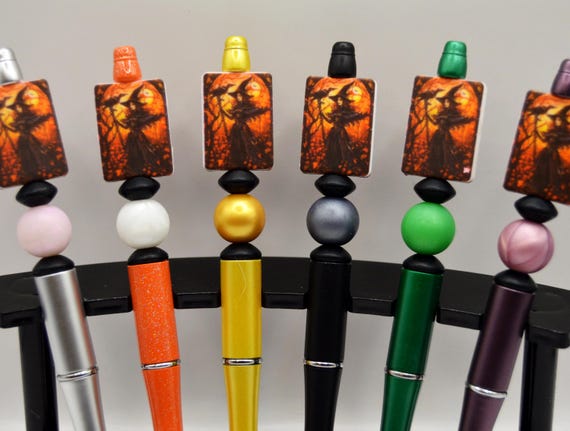 Witch with Crow Pens, refills incuded