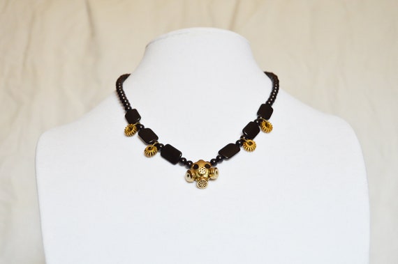 Black and brass gas mask necklace, Goth, Steam Punk, Unisex, Gift, Apocalypse