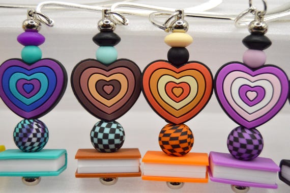 Heart Charm Bookmarks