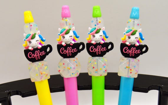 Unicorn in a Coffee Cup, Rainbow Pens!