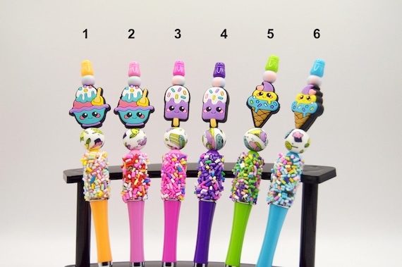 Ice Cream Party Pens, Birthday, celebration, fun, cute, kawaii