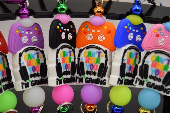 Gamer Key Chain: Glow-in-the-Dark Silicone Game Controller