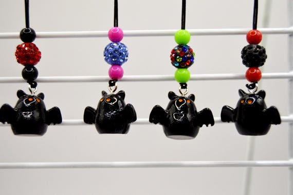 Little Chubby Bat Phone Charm with Rhinestonebby Little