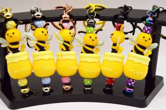 Honey Bee Key Chain, beehive, keeper, nature lover, gift for anyone