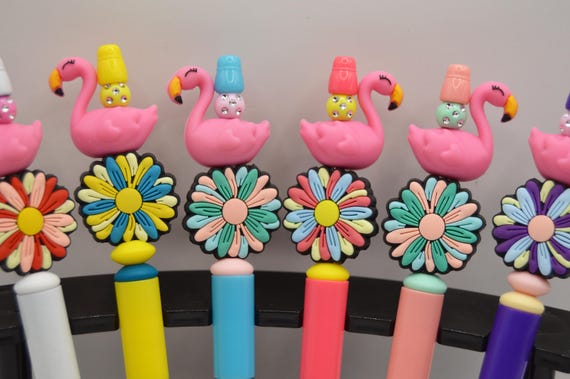 Flamingo with Flowers Pens with refills