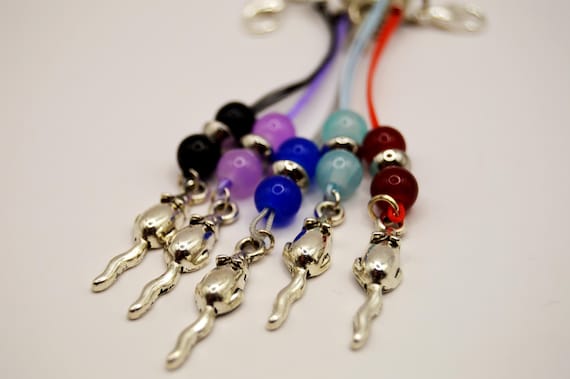 Mouse or Rat cute little phone charm, silver, black, color choice, come with dust plug of your choice!