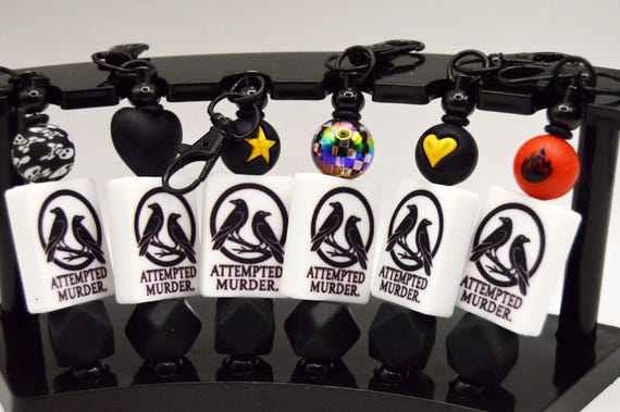 Crow Key Chain, Gothic, Murder of Crows, gift, black, car, purse hanger