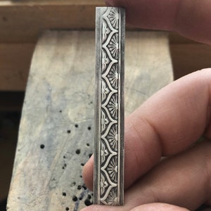 Pressed Metal India Inspired Ring Band Impression for Jewelry Making