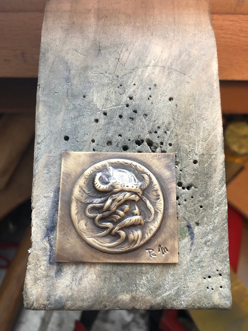 Pressed Metal Viking Impression for Jewelry Making Etsy