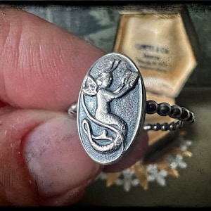 Melusine Sterling Silver ring-Made to order-Handmade Artisan Jewelry