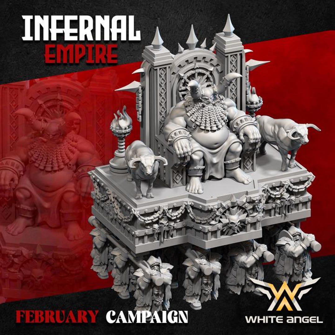 Infernal White Infernal Altar - Dwarves of the Infernal Empire (white Angel Miniatures ...