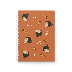 Elegant Japanese-Inspired Spiral Notebook, Art Journal, Sketchbook, Gift for Writers, Stationery, School Supplies