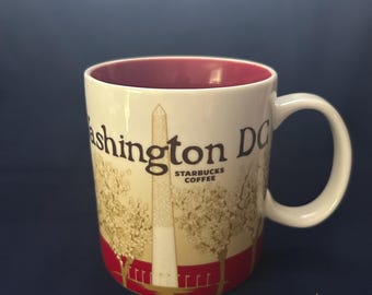 Taza de café/té de la serie "Collector" de Starbucks Washington DC - 4"