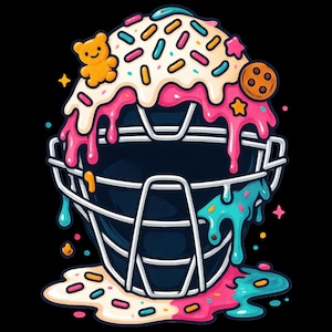 Catchers Mask Drip T-shirt