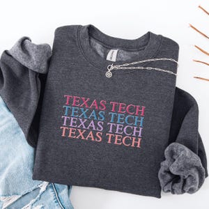 Texas Tech Crewneck Sweatshirt: Red Raiders Game Day Apparel
