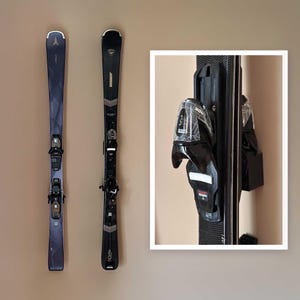 Invisible Ski Wall Mount – Minimalist 2-Ski Holder, Vertical Ski Rack, Winter Gear Organizer