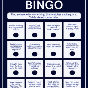 Open House Bingo [Sharp Frame]: Printable Game Cards for Real Estate Agents (Client Icebreaker Pack)