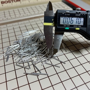 Salvaged Aluminum Miniature Pins: Steampunk Jewelry Making - Lot of 200