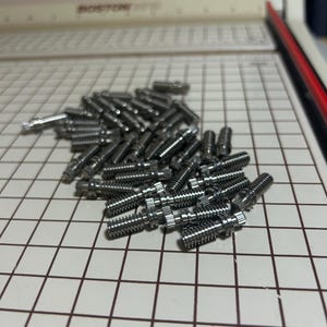 Threaded Steel Shafts, Lot of 42 Salvage Metal, Scrap, Random Metal Parts, for Metalworking, Jewelry-Making, Sculpture, Steampunk, and more