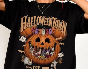 Comfort Colors® Halloweentown Est 1998 Shirt,Halloweentown University, Retro Halloweentown Shirt, Cute Fall Shirt, Halloween Graphic Tee