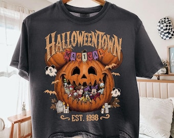 Comfort Colors Halloweentown Boxy Tee Shirt, Halloweentown University, Retro Halloweentown Shirt, Cute Fall Shirt, Halloween Graphic Tee