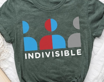 Indivisible Protest T-Shirt, Anti Trump Political Tee