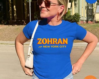 Zohran for NYC Baby Tee: Y2K 90s Fitted Cotton Shirt