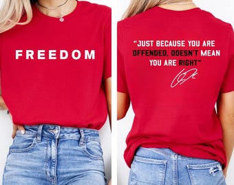 Freedom Graphic T-Shirt, Patriotic USA Top