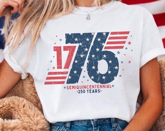 1776 America 250th Anniversary Semiquincentennial Shirt, Land of the Free USA Shirt, Patriotic Graphic Tee, 250th Birthday 4th of July Shirt
