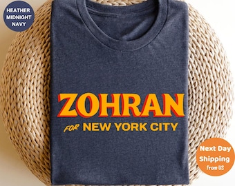 Zohran for NYC T-Shirt, Progressive Democrat Supporter Tee, Zohran Mayor Shirt, Vote Zohran Political Sweatshirt