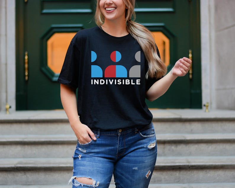 Indivisible Graphics Indivisible Protest T-shirt, Anti Trump Political Tee - Etsy