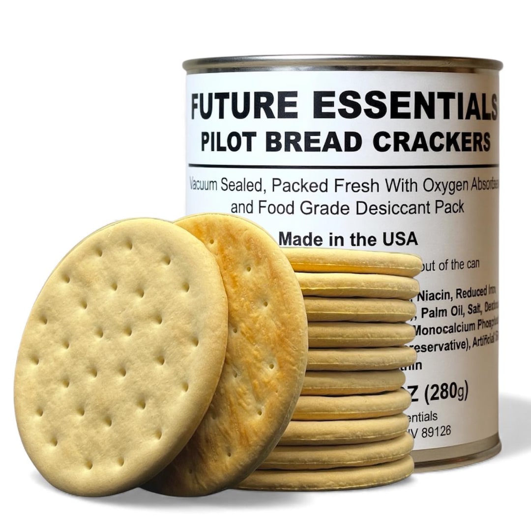 30-year Shelf Life Pilot Bread Crackers: Hardtack Survival Food in