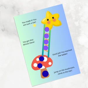 Tabella delle ricompense a forma di stella per bambini piccoli e ragazzi, poster stampabile per i compiti a forma di stella, download immediato.
