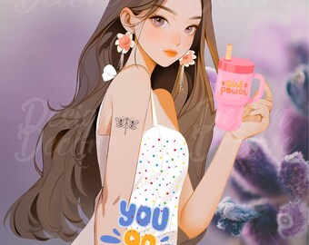 You Go Girl PNG | Girl Power Sublimation design | Feminist Quote Shirt Graphic | Trendy Tumbler Digital Download