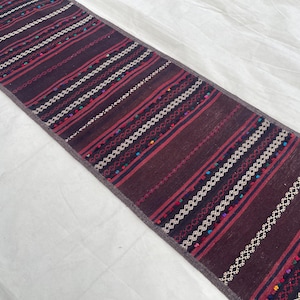 9 ft Handwoven Vintage Kilim Runner - Runner for Hallway Stairs Corridor - Antique Red Afghan Runner - Chic Boho Runner Kilim 2’2x9’5 ft
