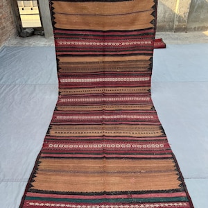 4 x 2,5m, Handgeknüpfter Afghan Nomaden Läufer, 100% Wolle, Home Decor Teppich, Geometrischer Läufer Für Küche, Wohnzimmer, Esstisch Läufer